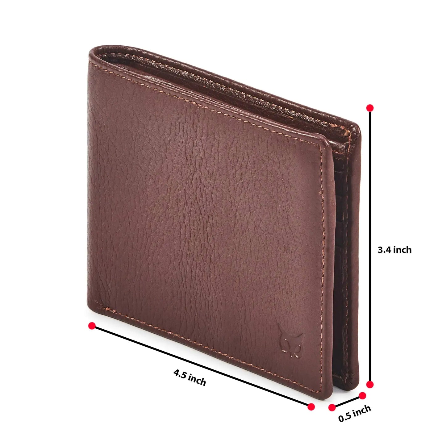 Real Leather Men's Bifold Wallet Blocking Slim